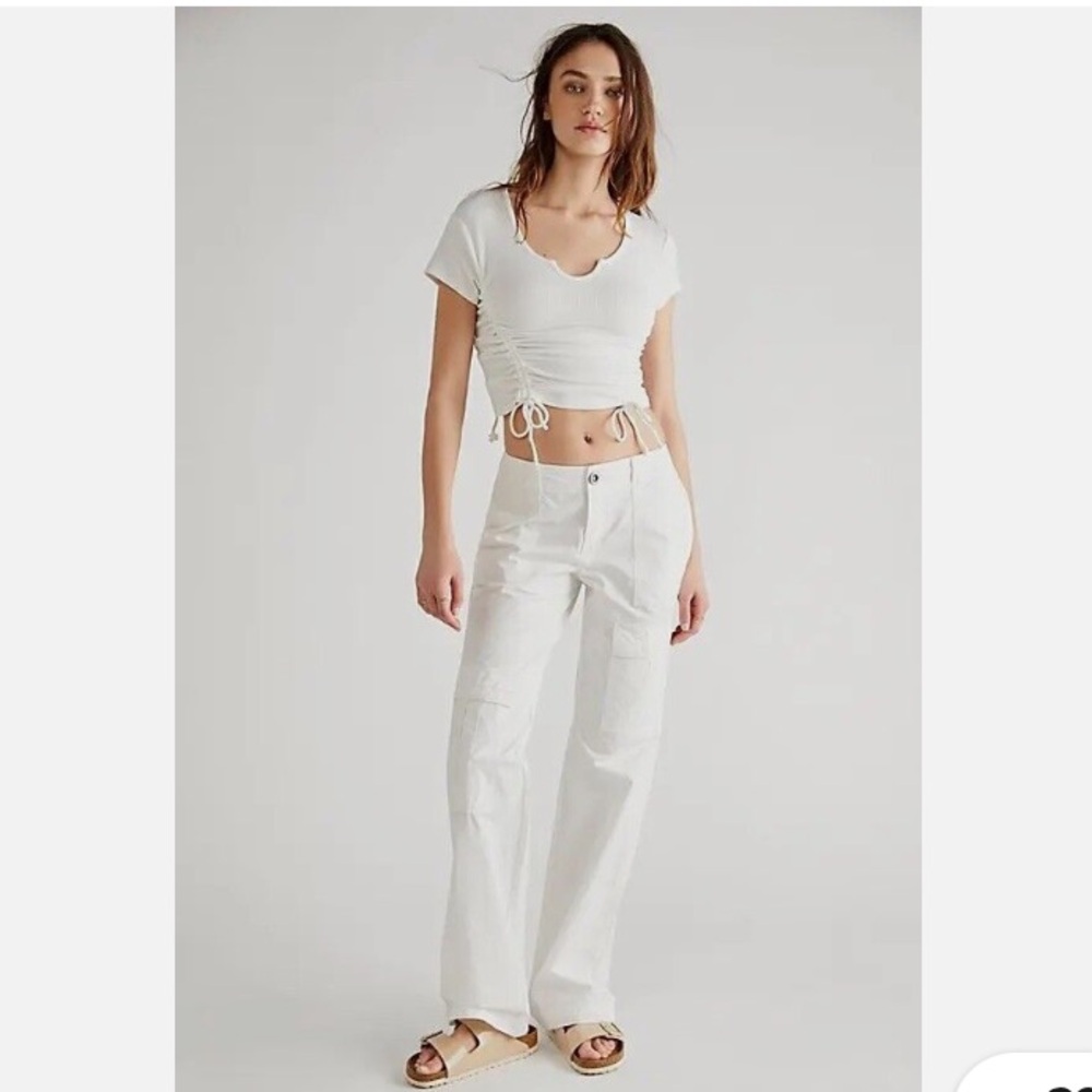 Free People "The Thing Is" Low-Rise Utility Cargo Pants 🔥🔥